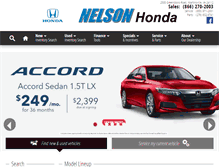 Tablet Screenshot of hondasbynelson.com